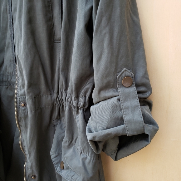 A New Day Army Green Drawstring Utility Jacket - S - Picture 3 of 16